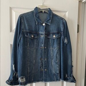 Stylish Distressed Denim Jacket